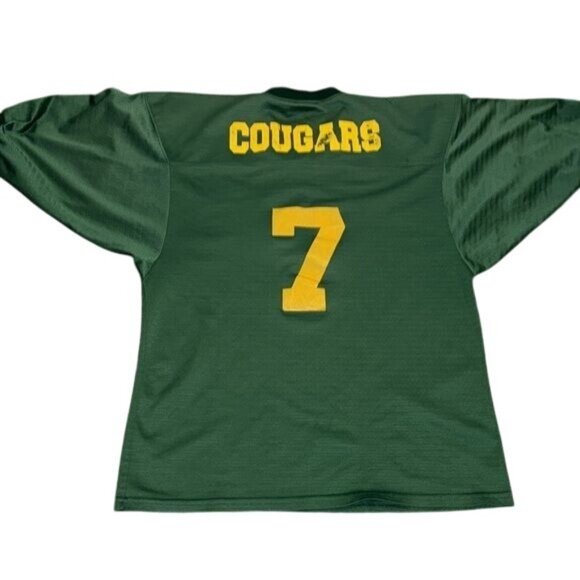 Teamwork Green & Yellow Number 7 Athletic Jersey L Quality Athletic Uniforms - Picture 8 of 11